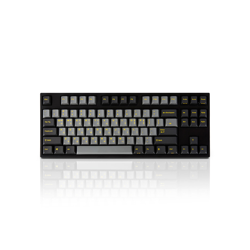 Leopold FC750R Ash Yellow PD TKL Double Shot PBT Mechanical